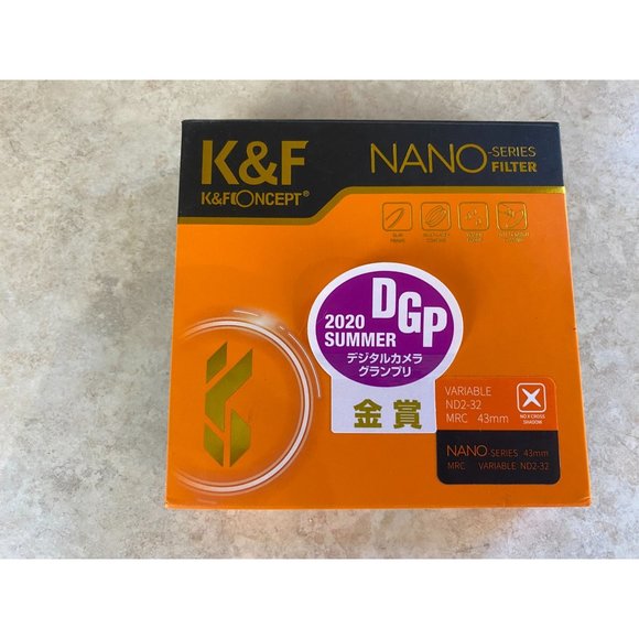 K&F Concept Nano Series 43mm MRC Variable ND2-32 NEW Open Box - Picture 1 of 5